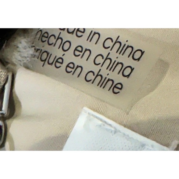 Calvin Klein Vest Womens Large Beige Faux Fur Collar Quilted Puffer Zip Pockets - Picture 13 of 15